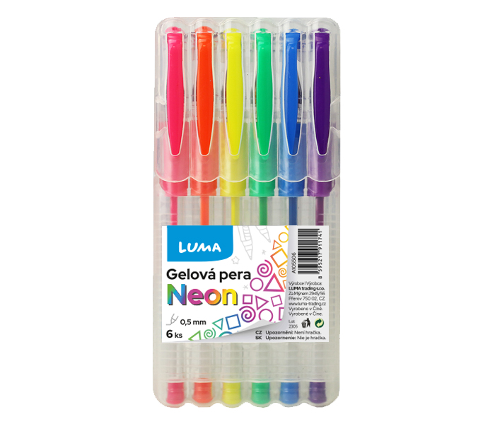 Gelová pera a náplně