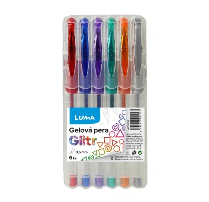 Gelová pera a náplně