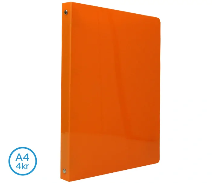 POŘADAČ LUMA A4 NEON 4 KROUŽKOVÝ ORANŽOVÝ