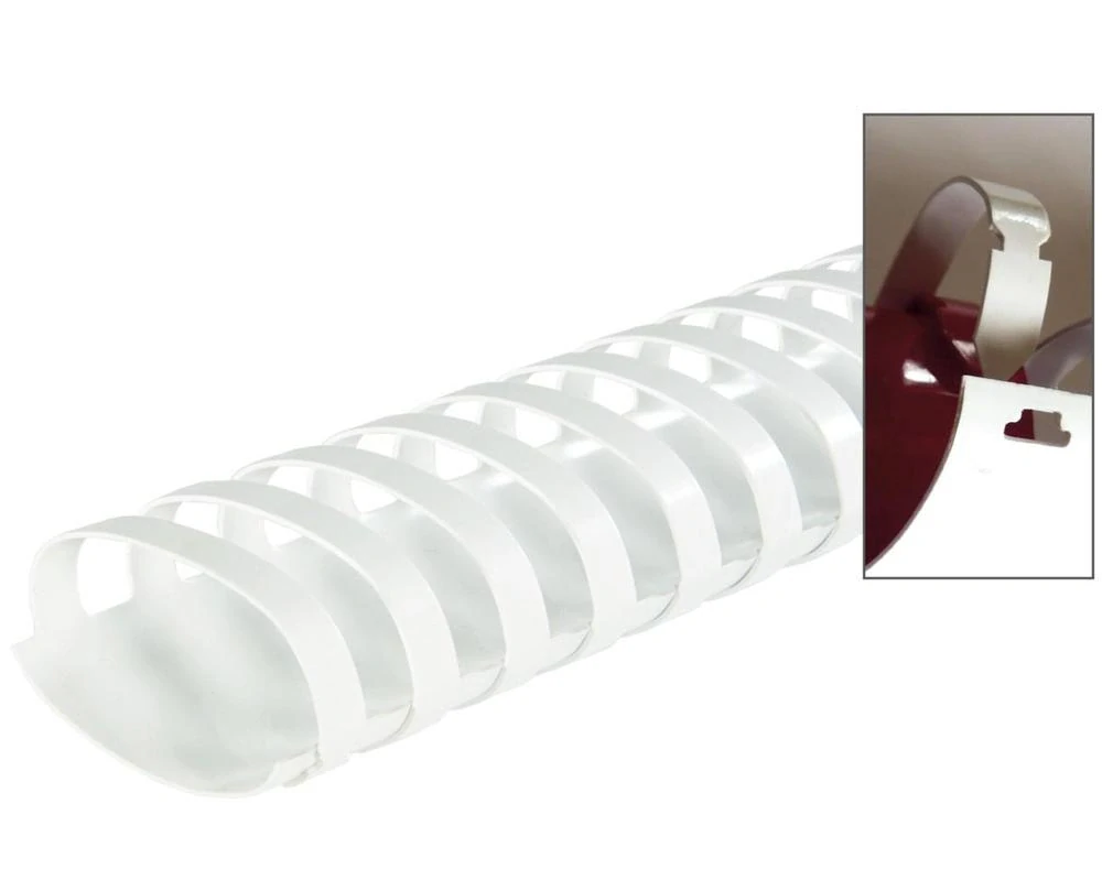HŘBET PRO KROUŽKOVOU VAZBU 51 mm OVÁL BÍLÝ