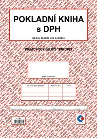 POKLADNÍ KNIHA S DPH A4