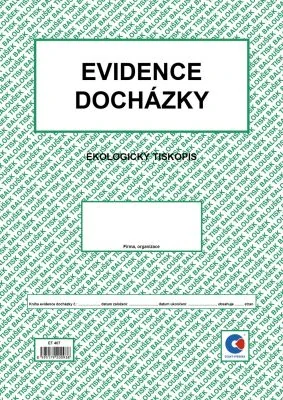 EVIDENCE DOCHÁZKY A4 ET407