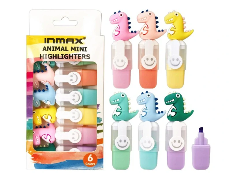 ZVÝRAZŇOVAČ MINI SADA 6 KS DINO