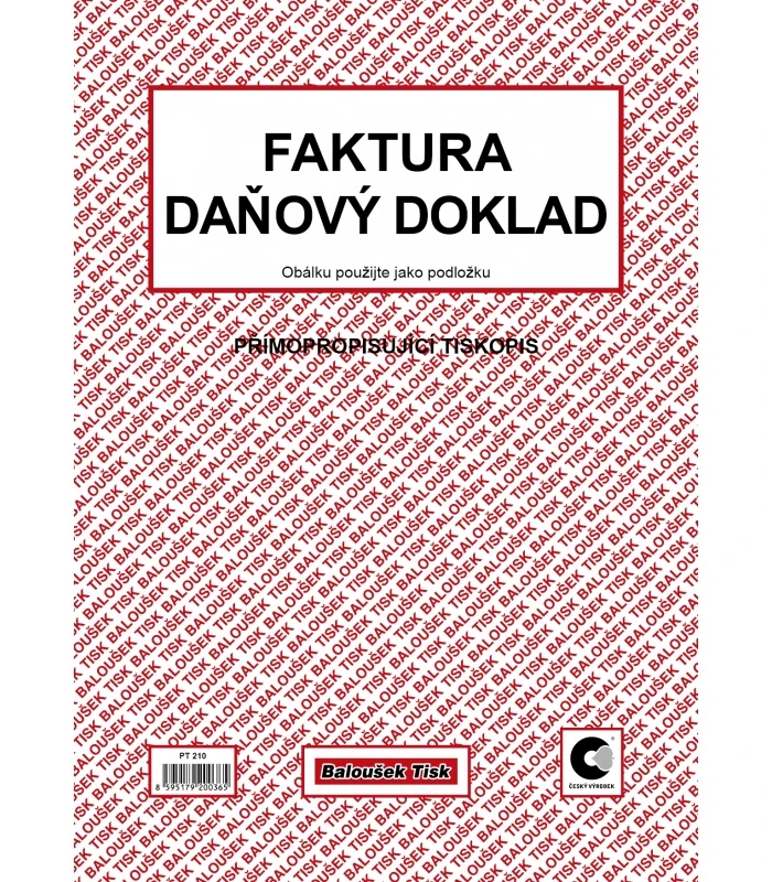 FAKTURA DAŇOVÝ DOKLAD A4 SAMOPROPIS PT 210