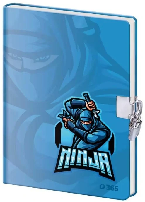 PAMÁTNÍK ČISTÝ SE ZÁMKEM 13 x 18 cm NINJA