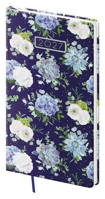 TÝDENNÍ DIÁŘ KAPESNÍ A6 VARIO LYRA FLORAL