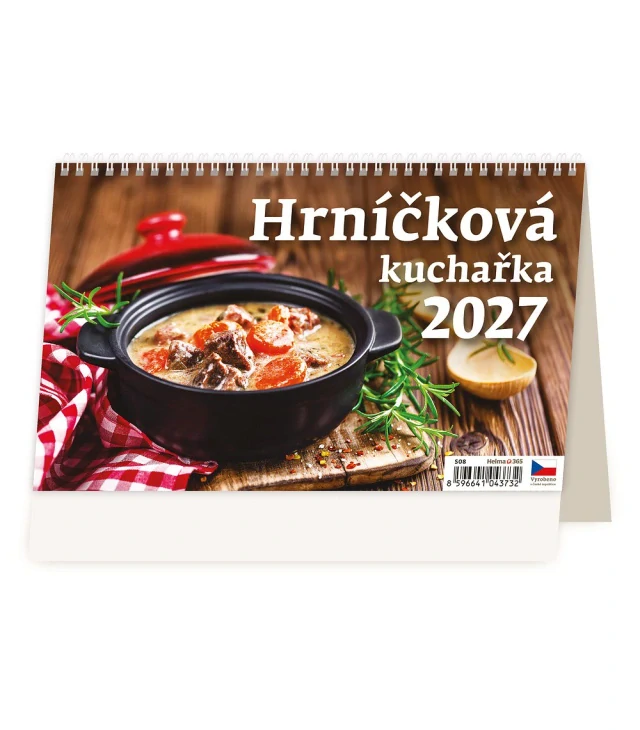 STOLNÍ KALENDÁŘ HRNÍČKOVÁ KUCHAŘKA 2027