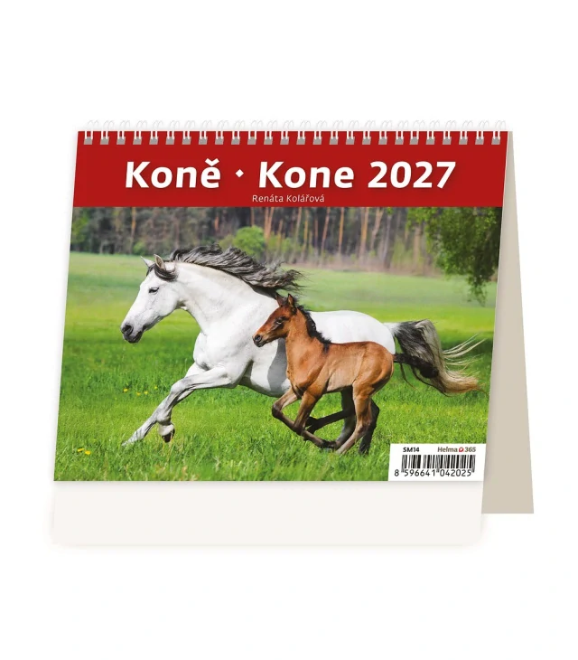 STOLNÍ KALENDÁŘ MINI KONĚ 2027