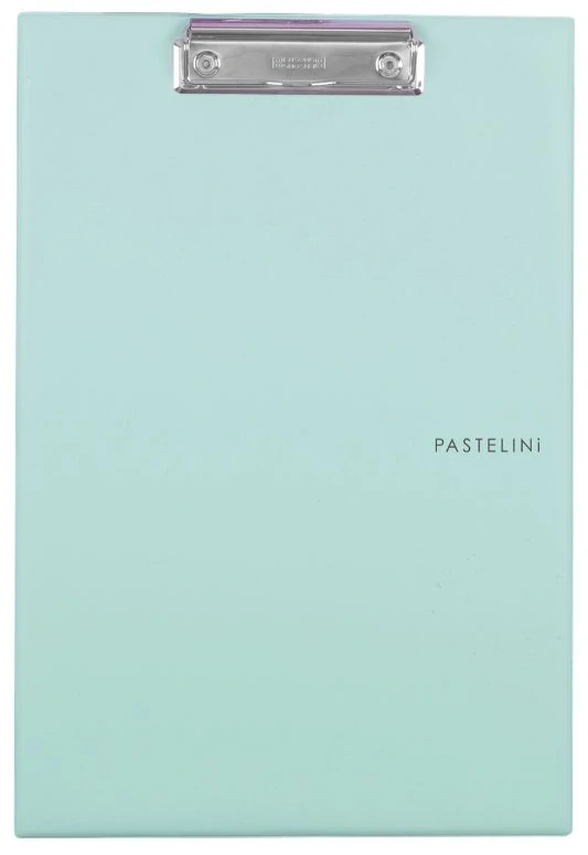 JEDNODESKA S KLIPEM A4 PLAST PASTELINI ZELENÁ