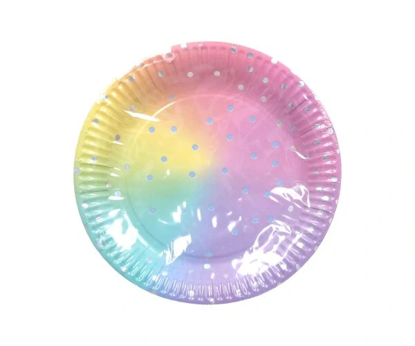 PAPÍROVÉ TALIŘE SADA 6KS PR.23 CM PASTEL