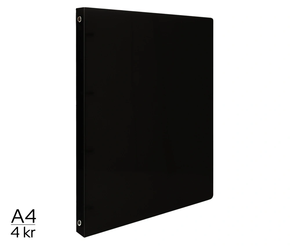 POŘADAČ LUMA A4 ELEGANT 4 KROUŽKOVÝ ČERNÝ