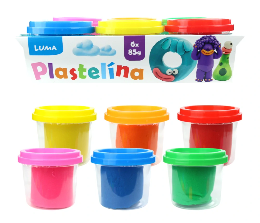PLASTELÍNA LUMA MĚKKÁ KELÍMEK 6X85G
