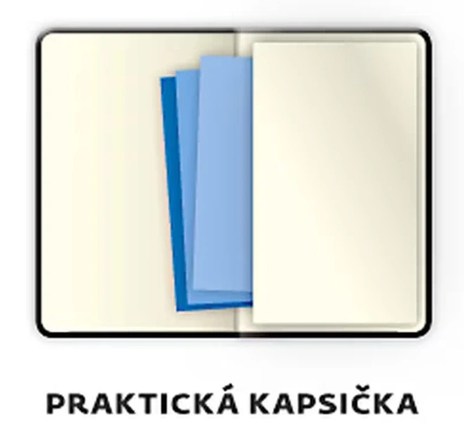 KAPESNÍ DIÁŘ MEMORY BÍLÝ S GUMIČKOU (DM436-3-26)