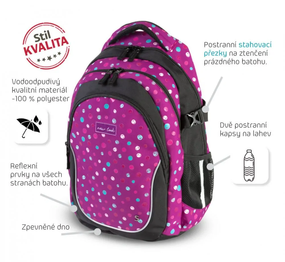 STUDENTSKÝ BATOH GLITTER