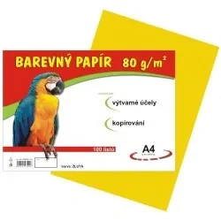 PAPÍR NÁČRTKOVÝ A4 80G ŽLUTÝ