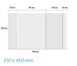 OBAL UNIVERZÁLNÍ 90MIC, 250 X 450MM LUMA