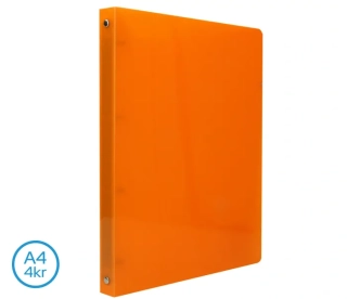 POŘADAČ LUMA A4 4 KROUŽKOVÝ ORANŽOVÝ