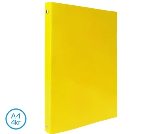 POŘADAČ LUMA A4 NEON 4 KROUŽKOVÝ ŽLUTÝ