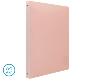 POŘADAČ LUMA A4 PASTEL 4 KROUŽKOVÝ RŮŽOVÝ
