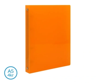 POŘADAČ LUMA A5 4 KROUŽKOVÝ ORANŽOVÝ