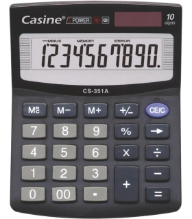 KALKULAČKA CASINE CS-351A STOLNÍ 10 MÍST ČERNÁ