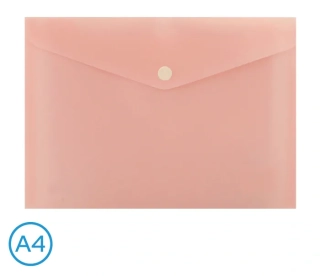 OBAL SPISOVÝ S KLOPOU A DRUKEM A4 PASTEL LUMA, RŮŽOVÝ