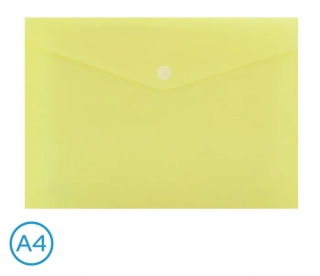 OBAL SPISOVÝ S KLOPOU A DRUKEM A4 PASTEL LUMA, ŽLUTÝ