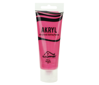BARVY AKRYLOVÉ 75ML,  METAL ČERVENÁ LUMA