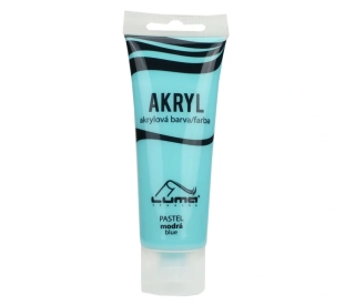BARVY AKRYLOVÉ 75ML,  PASTEL MODRÁ LUMA