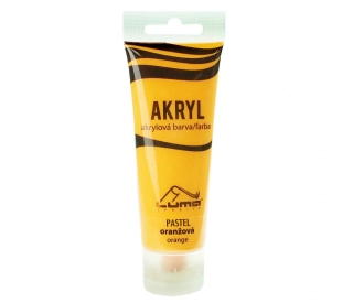 BARVY AKRYLOVÉ 75ML,  PASTEL ORANŽOVÁ LUMA