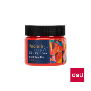BARVY AKRYLOVÉ 100ML, ČERVENÁ FINENOLO DELI EC17-BE