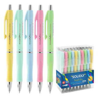 KULIČKOVÉ PERO SOLIDLY NEW PASTEL, mix 0,7 MM