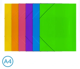 DESKY NA SPISY S GUMOU A4, 3 KLOPY NEON LUMA MIX