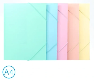 DESKY NA SPISY S GUMOU A4, 3 KLOPY PASTEL LUMA MIX