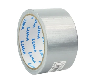 LEPÍCÍ PÁSKA TEXTILNÍ 50MM X 10M TLAKOVÁ STŘÍBRNÁ LUMA