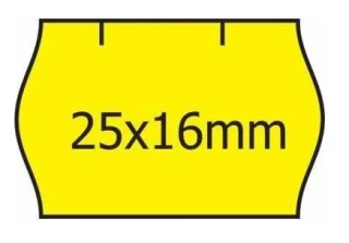 ETIKETY SAMOLEPÍCÍ 25X16 SIGNÁLNÍ ŽLUTÁ KOTOUČEK