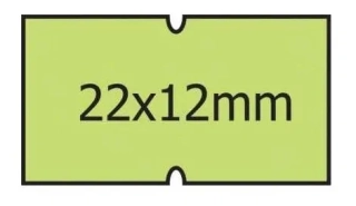 ETIKETY SAMOLEPÍCÍ 22X12 SIGNÁLNÍ ZELENÁ KOTOUČEK COLA-PLY