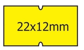 ETIKETY SAMOLEPÍCÍ 22X12 SIGNÁLNÍ ŽLUTÁ KOTOUČEK COLA-PLY