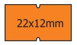 ETIKETY SAMOLEPÍCÍ 22X12 SIGNÁLNÍ ORANŽ KOTOUČEK COLA-PLY