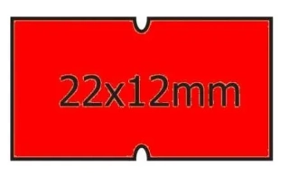ETIKETY SAMOLEPÍCÍ 22X12 SIGNÁLNÍ ČERVENÁ KOTOUČEK COLA-PLY
