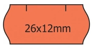 ETIKETY SAMOLEPÍCÍ 26X12 SIGNÁLNÍ ČERVENÁ KOTOUČEK