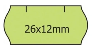 ETIKETY SAMOLEPÍCÍ 26X12 SIGNÁLNÍ ZELENÁ KOTOUČEK