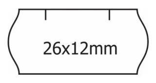 ETIKETY SAMOLEPÍCÍ 26X12 BÍLÉ KOTOUČEK