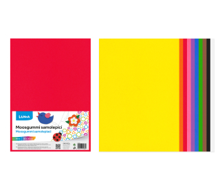 MOOSGUMMI A4 MIX SAMOLEPÍCÍ LUMA, 10KS
