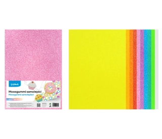MOOSGUMMI A4 MIX GLITR PASTEL SAMOLEPÍCÍ LUMA