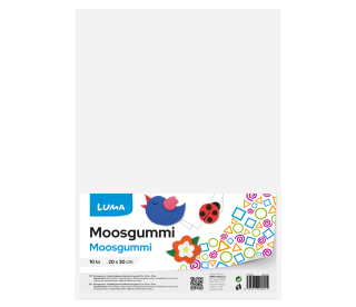 MOOSGUMMI A4 BÍLÁ LUMA