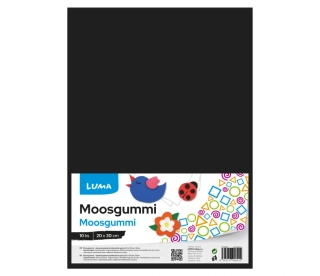 MOOSGUMMI A4 ČERNÁ LUMA