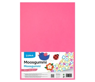 MOOSGUMMI A4 RŮŽOVÁ LUMA