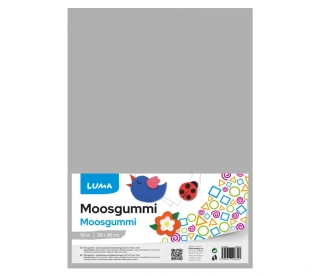 MOOSGUMMI A4 ŠEDÁ LUMA