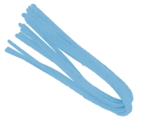 DRÁTEK ŽINYLKA 500 X 8MM 10KS - MODRÝ SVĚTLE LUMA